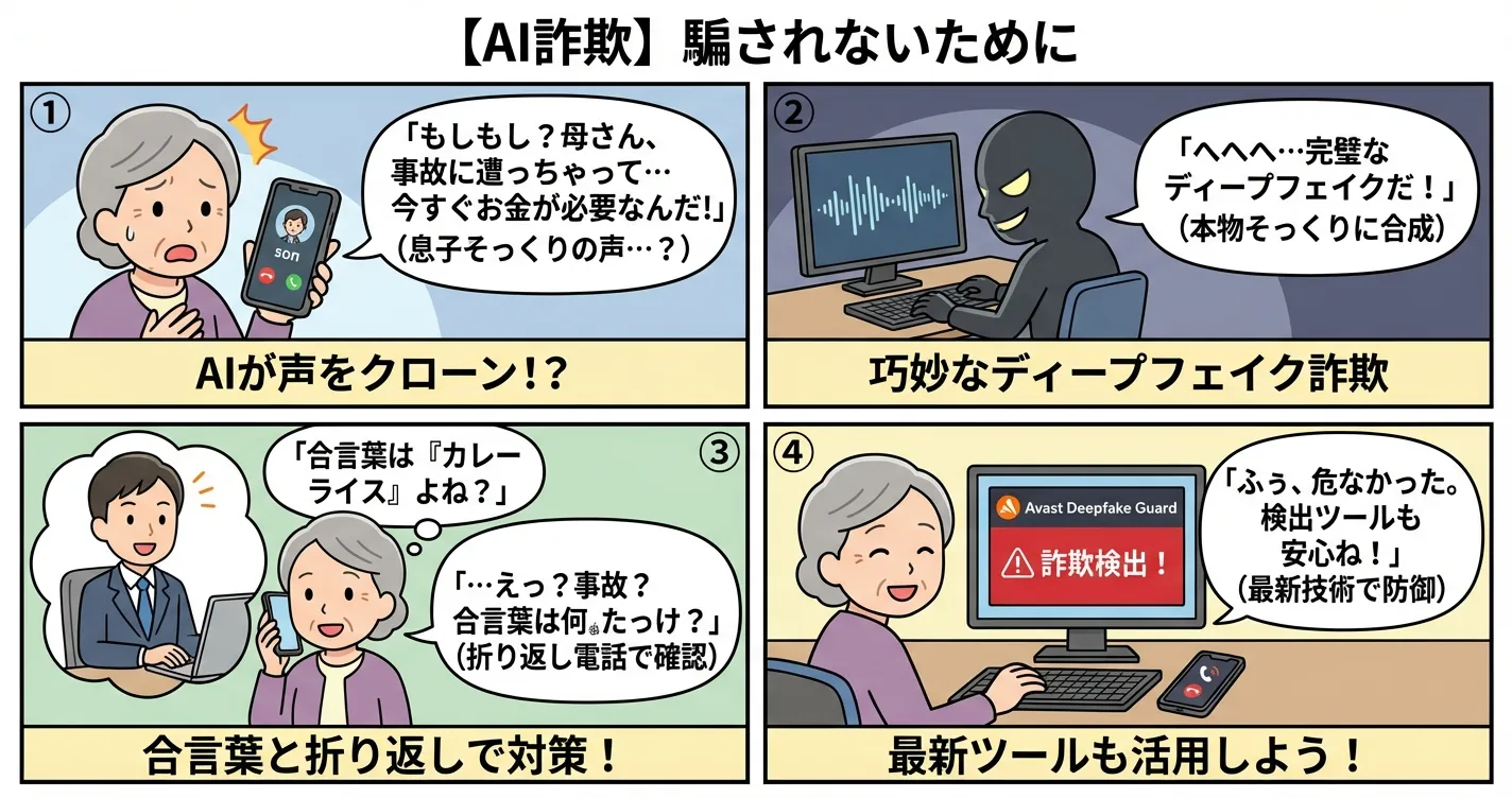 【AI詐欺】ディープフェイクに騙されない方法2026年版