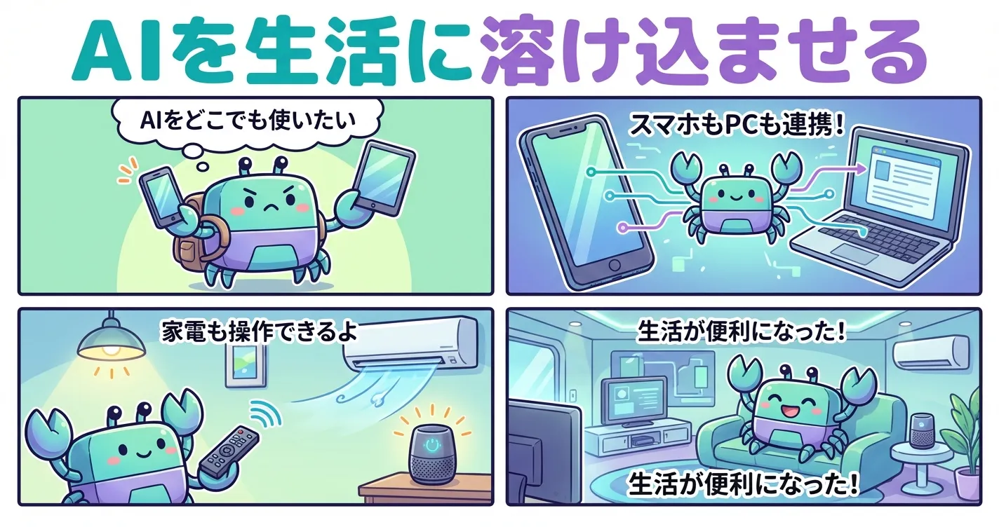 【OpenClaw】AIを「生活に溶け込ませる」自動化ツールが面白い